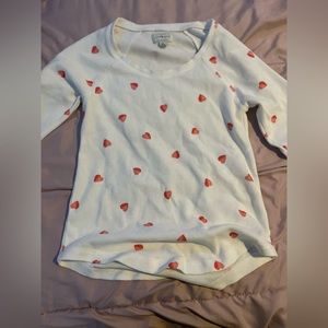 Long sleeve heart top